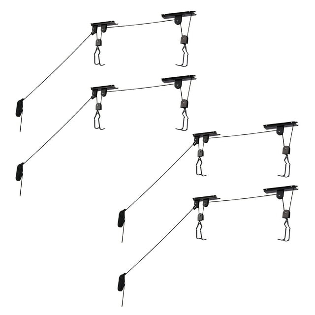 4-Pack RAD Cycle Products Bike Lift Hoist Garage Mtn Bicycle Hoist 100LB Capacity