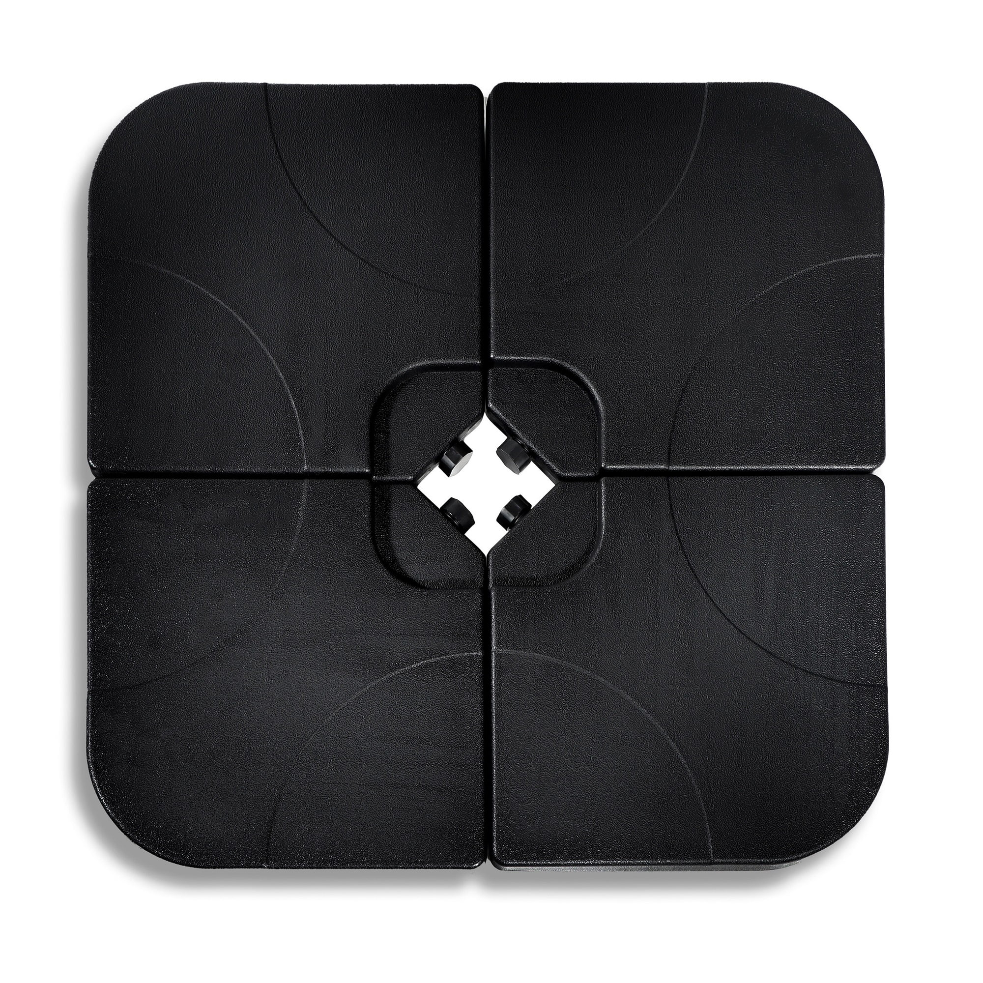 4-Piece Set Cantilever Umbrella Base Water Weights for Offset Umbrellas (Square Corner)