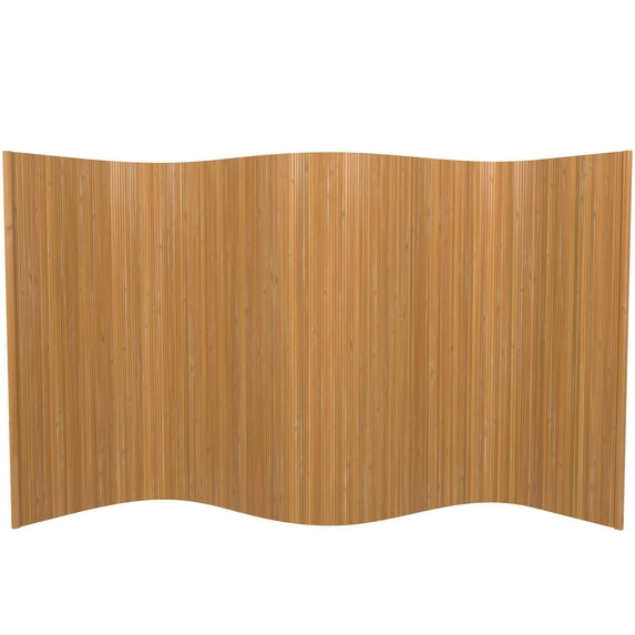 4 ft. Short Bamboo Wave Screen - Natural