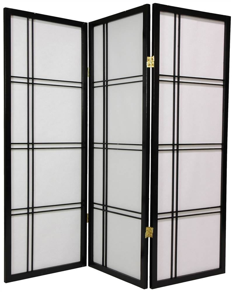 4 ft. Tall Shoji Privacy Screen w Strong Shade (6 Panels / Natural)