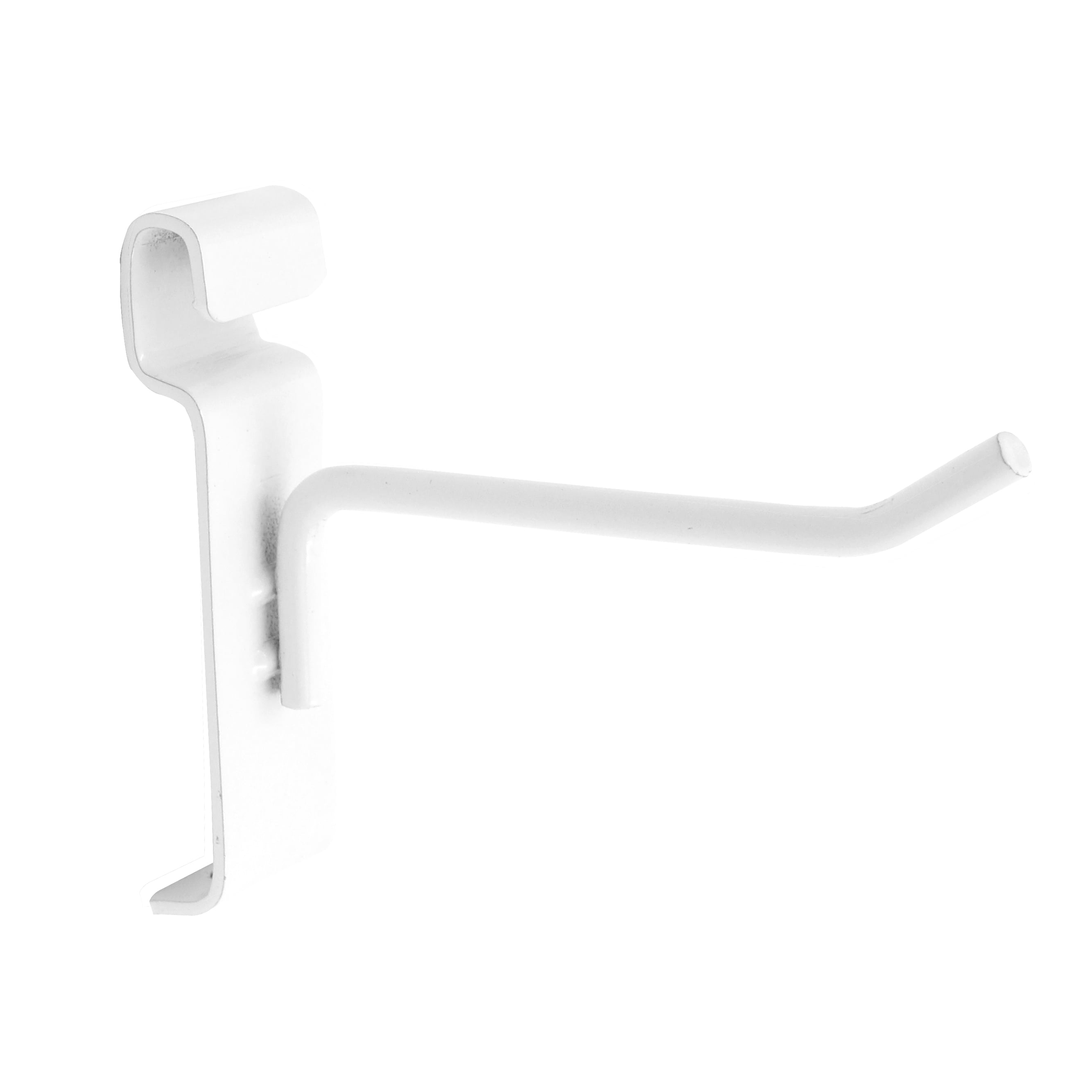 SSWBasics 4 inch White Peg Hook for Wire Grid - Pack of 50 - Durable Grid Wall Accessory - Perfect Gridwall Hooks for Retail  Thrift  Boutique  Garage  Home Organization and Display