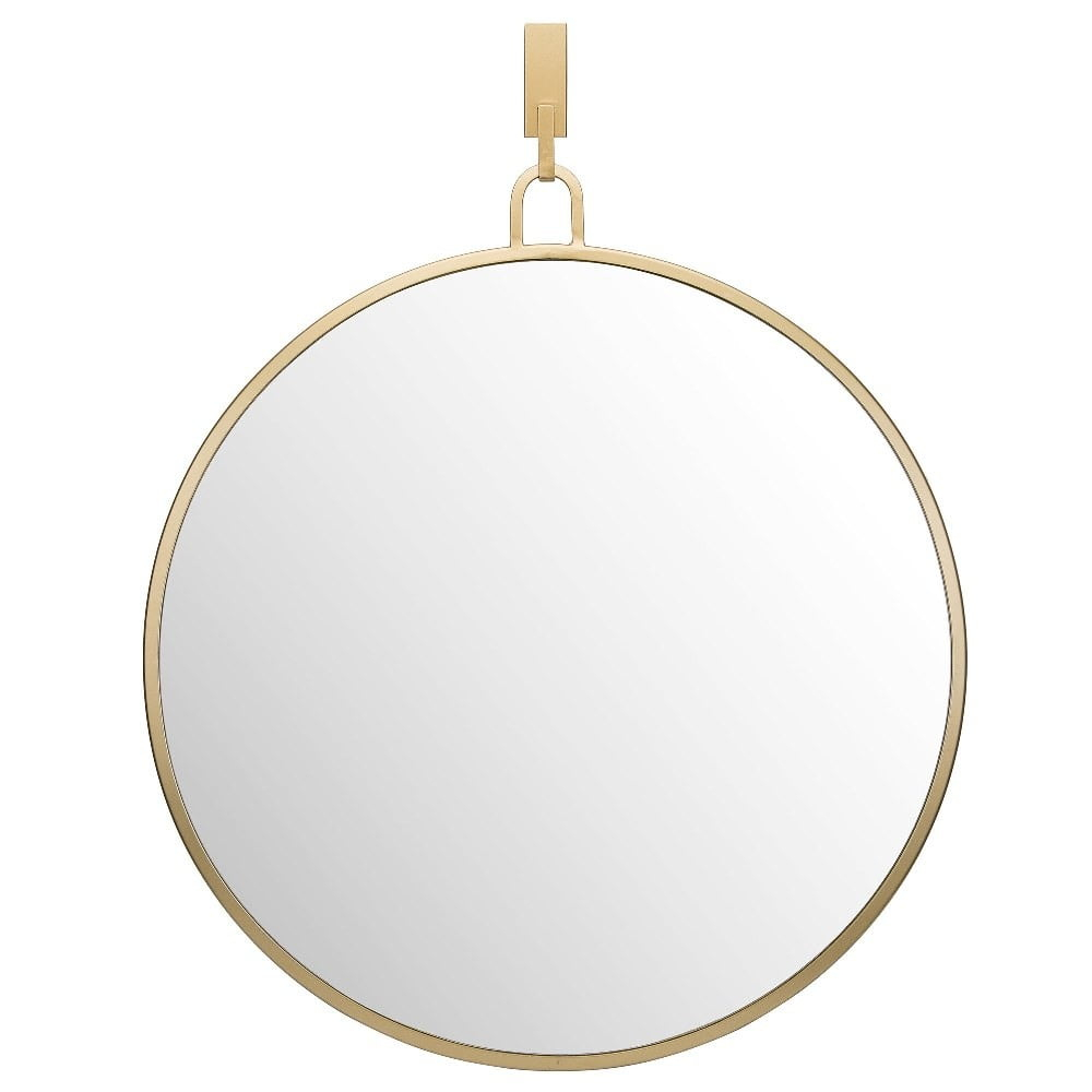 Varaluz Stopwatch 30-in Round Accent Mirror - Gold