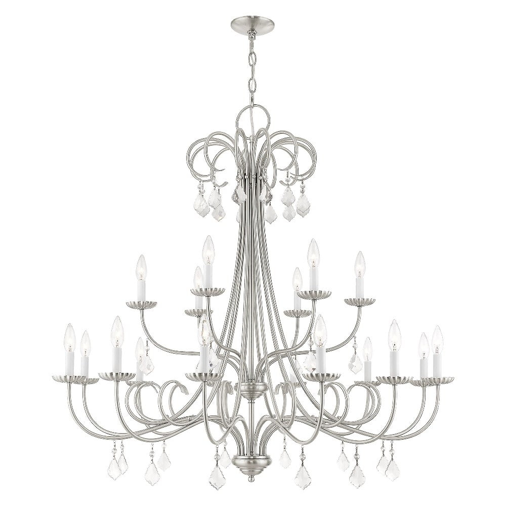 Livex Lighting Daphne 18 - Light Chandelier in  Brushed Nickel