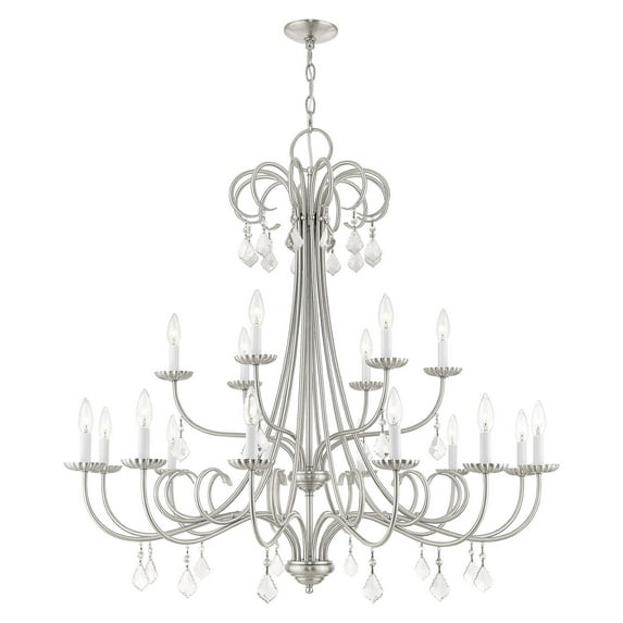 Livex Lighting Daphne 18 - Light Chandelier in  Brushed Nickel