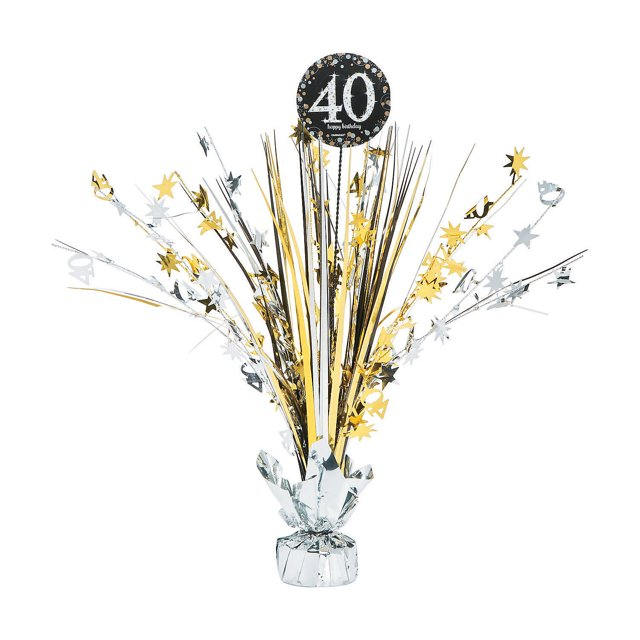 40th Sparkling Celebration Centerpiece, Party Supplies, 1 Piece