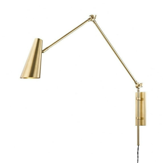 Symphony Plug-In Sconce - Aged Brass