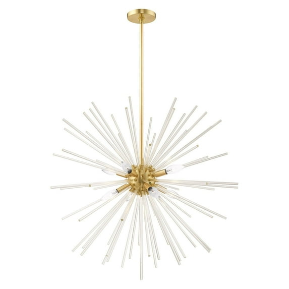 Livex Lighting Utopia 8 - Light Chandelier in  Satin Brass