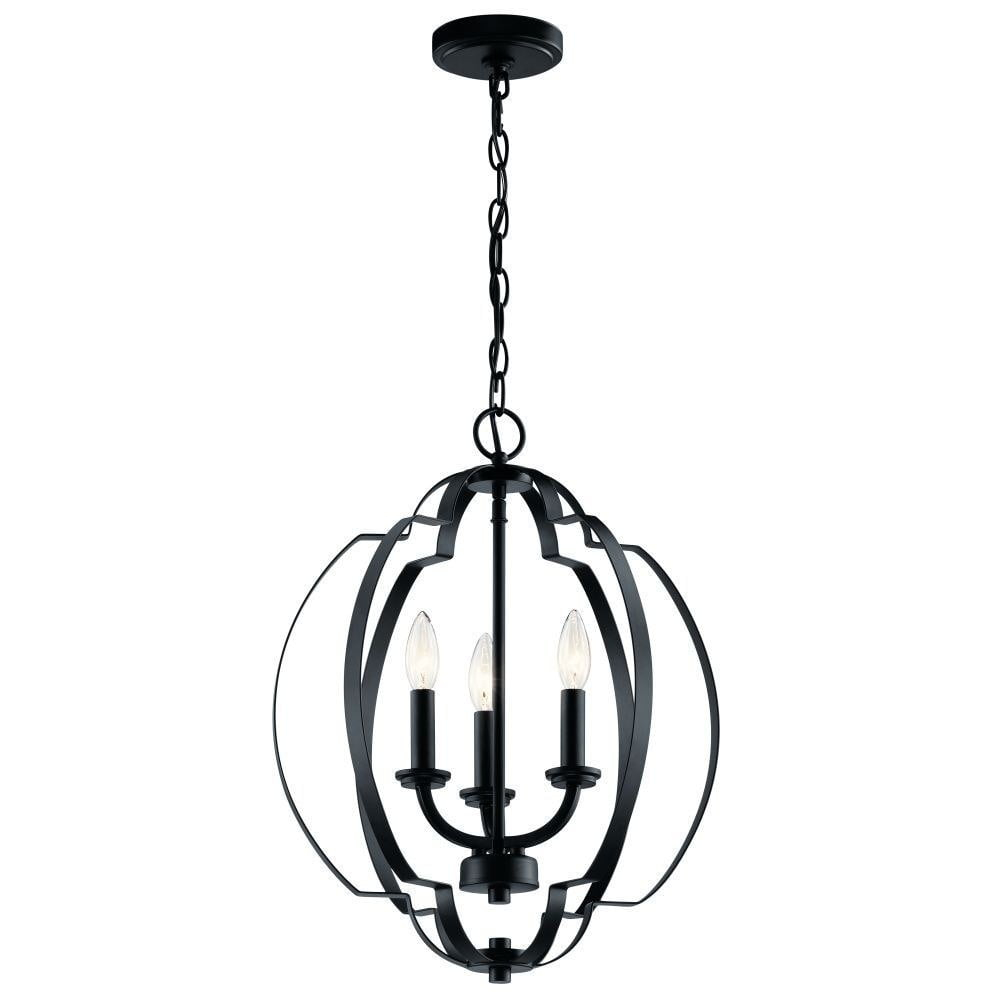 Kichler Lighting Voleta 3 - Light Pendant in  Black