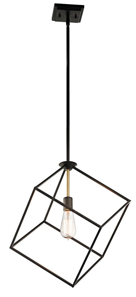 42525OZ-Kichler Lighting-Cartone - 1 light Pendant - with Contemporary inspirations - 20.75 inches tall by 17 inches wide-Olde Bronze Finish