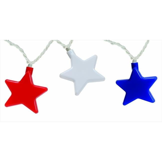 Camco 42656 Party Lights for RV Awnings, Patriotic Stars