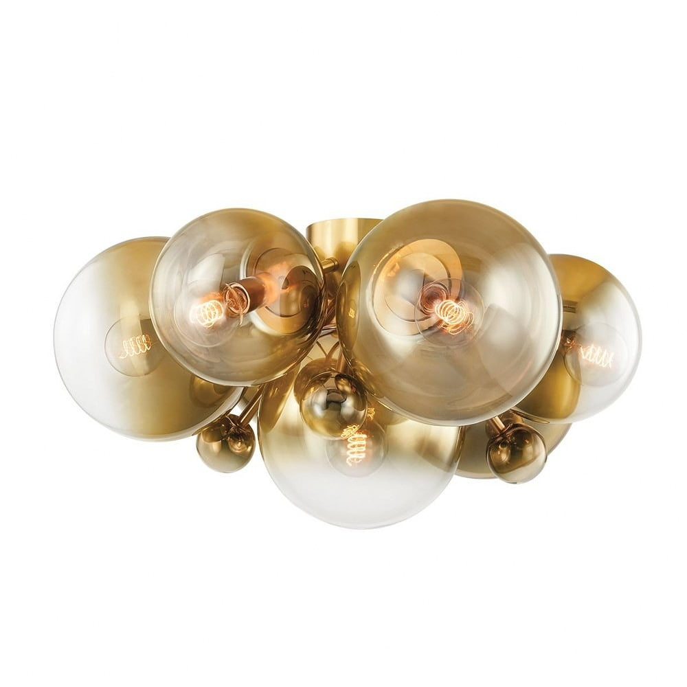427-07-VPB-Corbett Lighting-Kyoto - 7 Light Flush Mount-14.75 Inches Tall and 27.75 Inches Wide