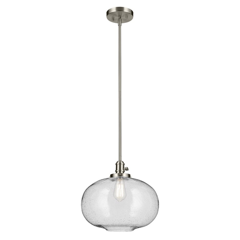 43911NI-Kichler Lighting-Avery - 1 Light Pendant-14 Inches Tall and 14.5 Inches Wide-Brushed Nickel Finish