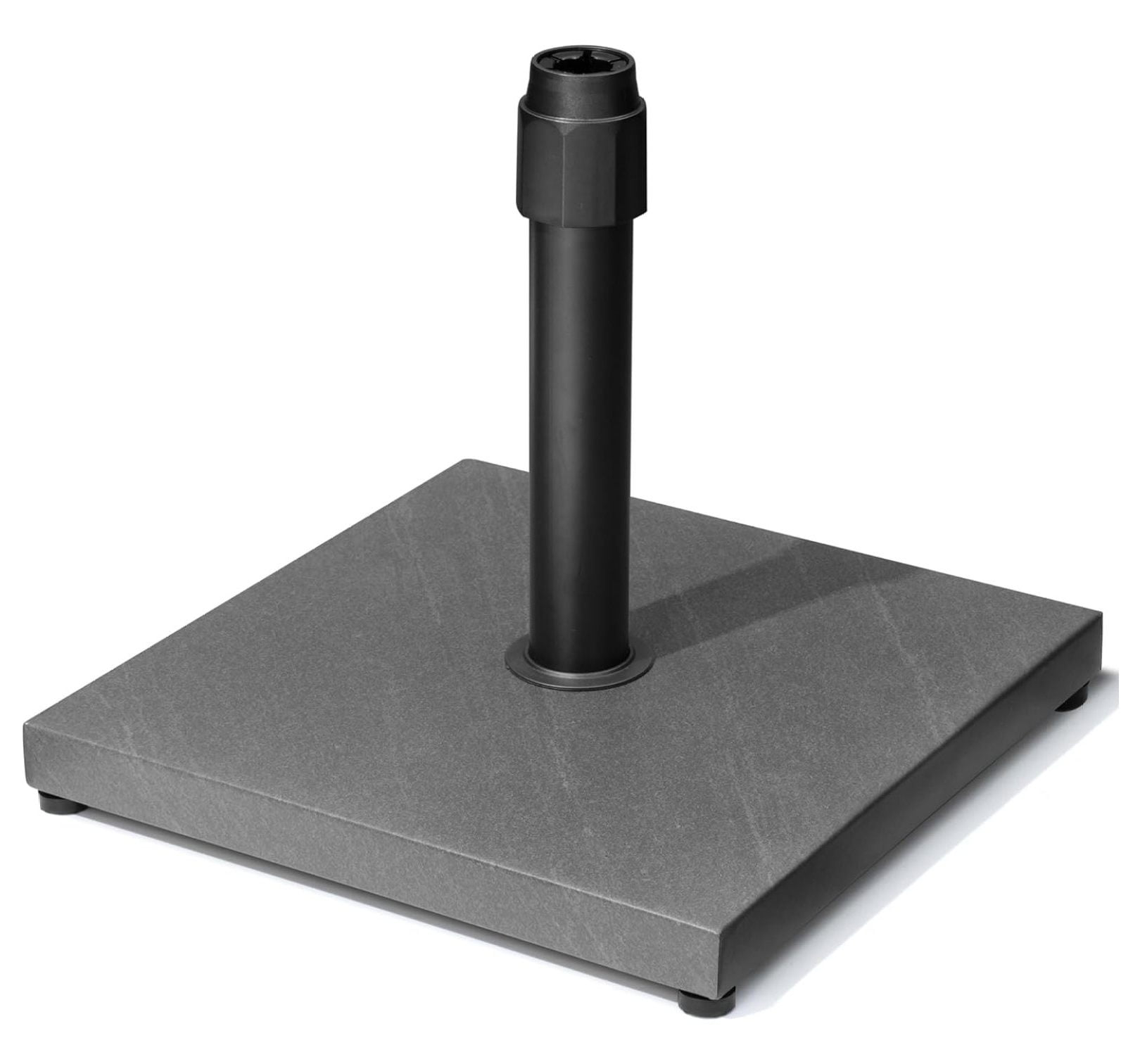 45lbs Patio Umbrella Base - Heavy Duty Outdoor Patio Market Umbrella Stand for Deck, Poolside, Balcony, Wind-Resistant Design, Grey