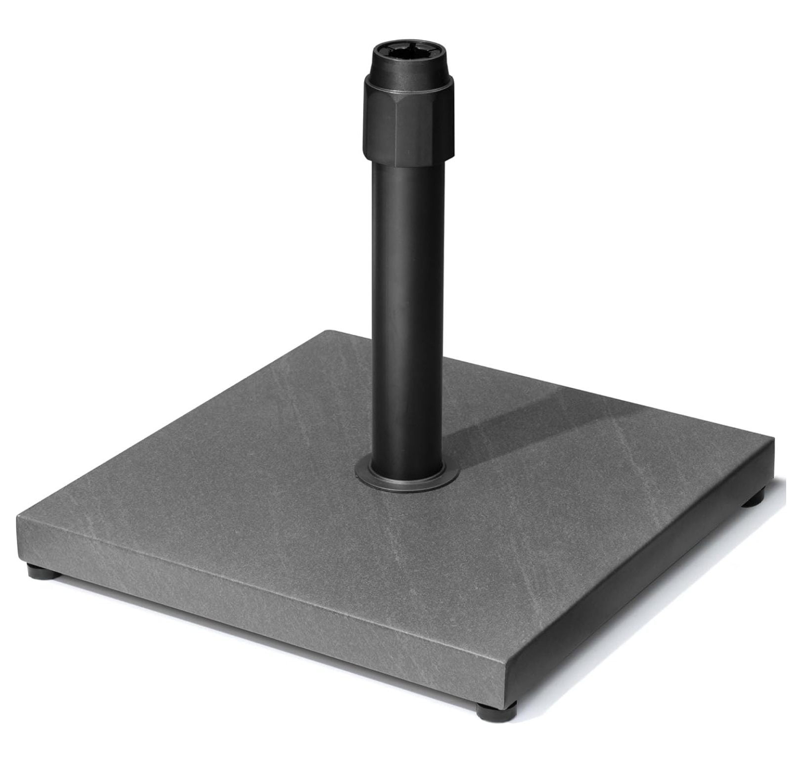 45lbs Patio Umbrella Base - Heavy Duty Outdoor Patio Market Umbrella Stand for Deck, Poolside, Balcony, Wind-Resistant Design, Grey