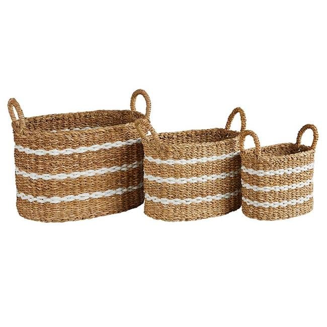 47th & Main CMR391 Oval Basket - Set of 3