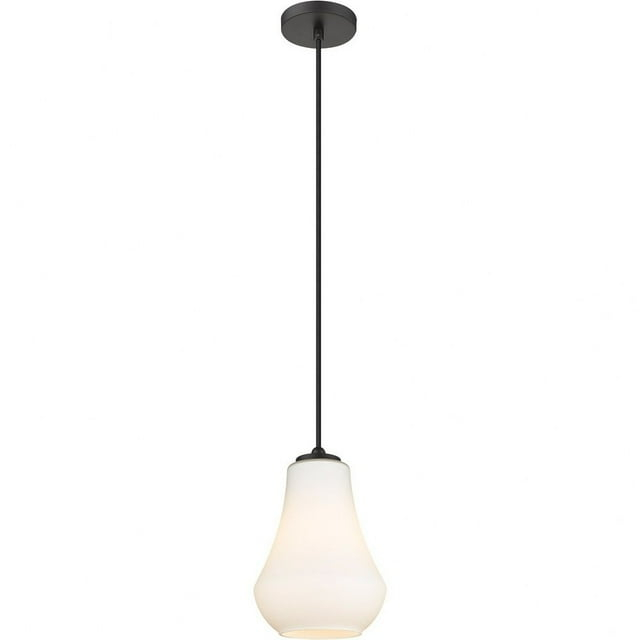 490-1P-BK-G571-7-Innovations Lighting-Fairfield - 1 Light Mini Pendant In Industrial Style-10.5 Inches Tall and 7 Inches Wide-Matte Black Finish-Matte