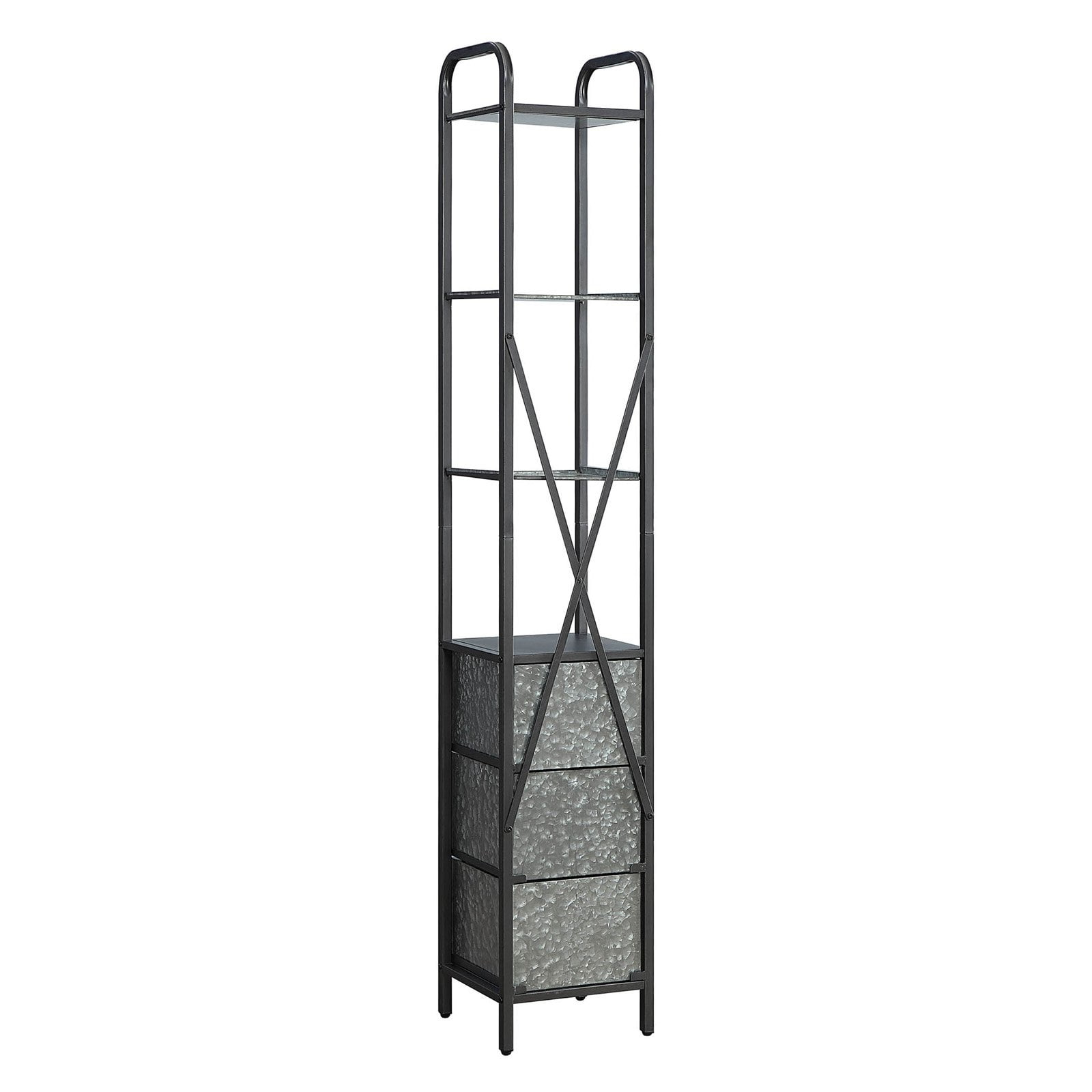 4D Concepts 134022 Intek Tower with Three Drawers - Metal
