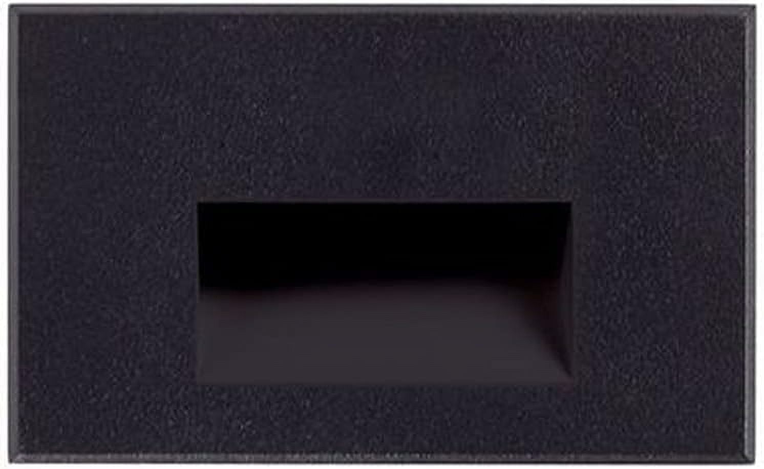 4W LED Outdoor Step Light-3 Inches Tall and 5 Inches Wide-Marine Black Finish