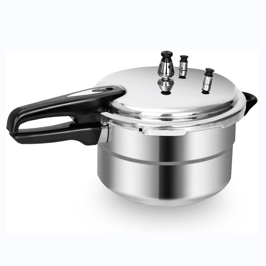 5.3 Quart Polished Stainless Steel Induction Ready Pressure Cooker