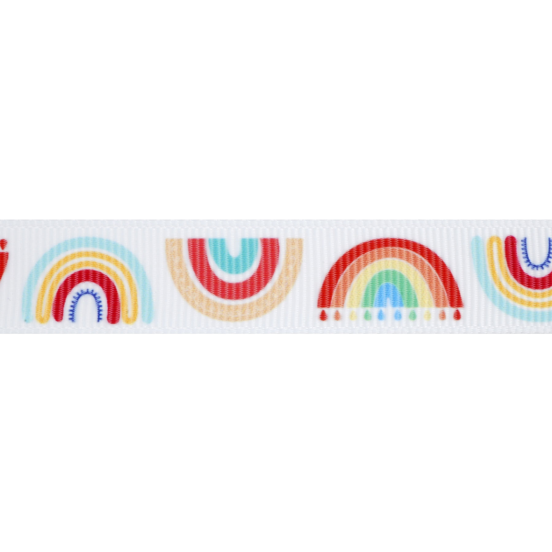 5/8'' x 7 yd. Grosgrain Rainbow Ribbon by Celebrate It®