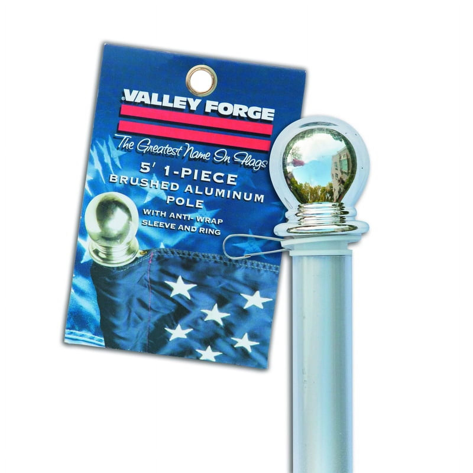 Valley Forge Flag 7098189 60 in. x 5 ft. Brushed Aluminum Flag Pole with Sleeve