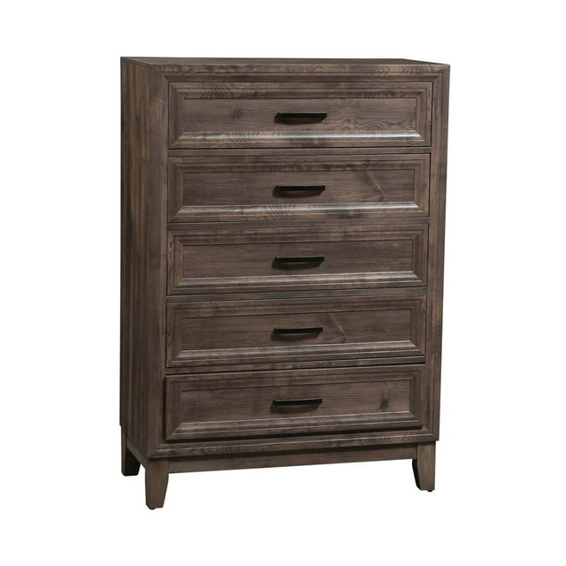 5-Drawer Chest in Cobblestone Finish