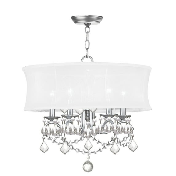 Livex Lighting Newcastle 5 - Light Chandelier in  Brushed Nickel