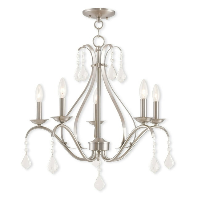 Livex Lighting Caterina 5 - Light Chandelier in  Brushed Nickel