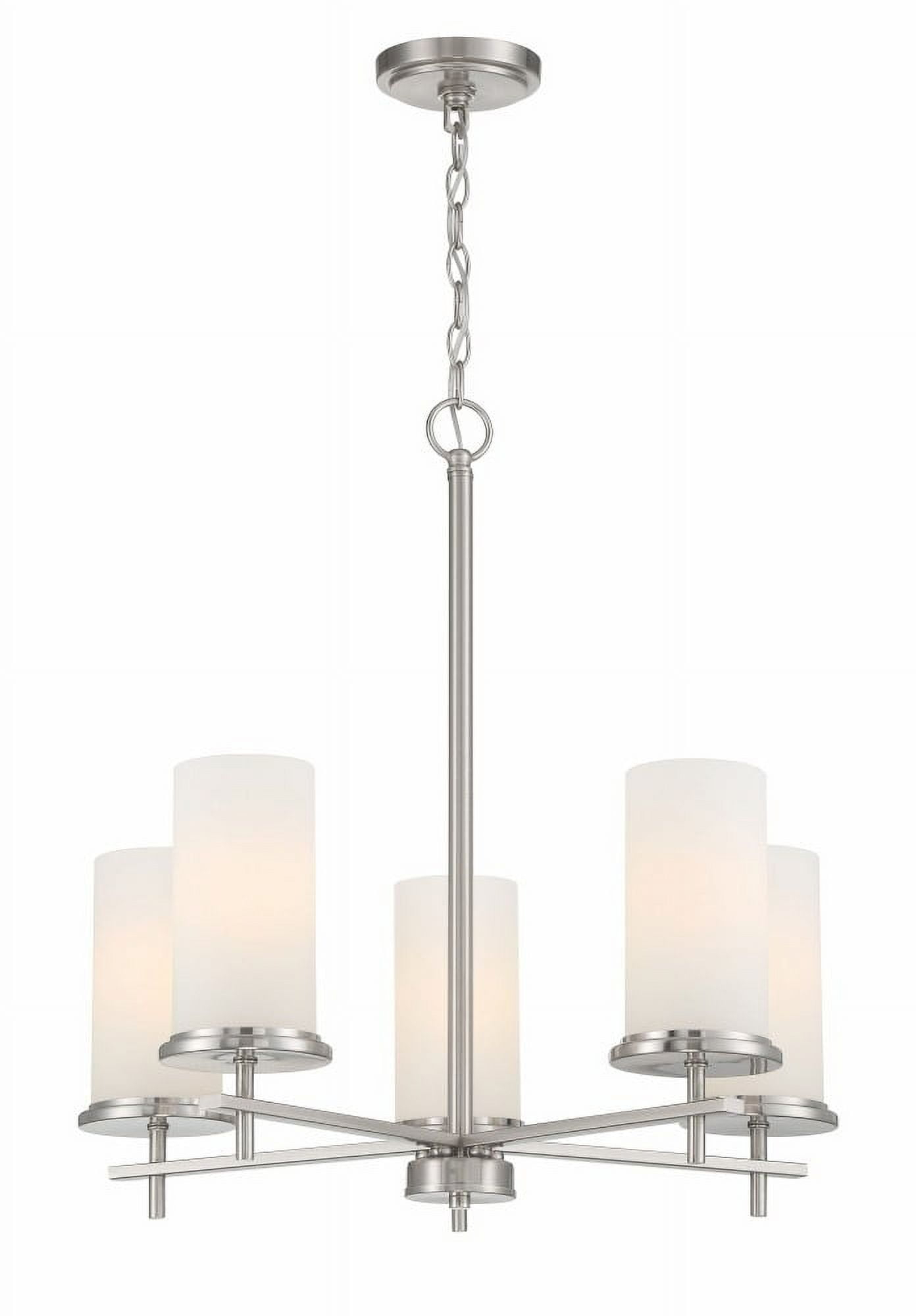 5 Light Chandelier-Brushed Nickel Finish    -Traditional Installation Minka Lavery 4095-84
