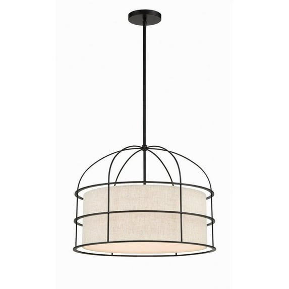 2155-66A-Minka Lavery-Gateway Park - 5 Light Convertible Pendant-15 Inches Tall and 20 Inches Wide-Coal Finish