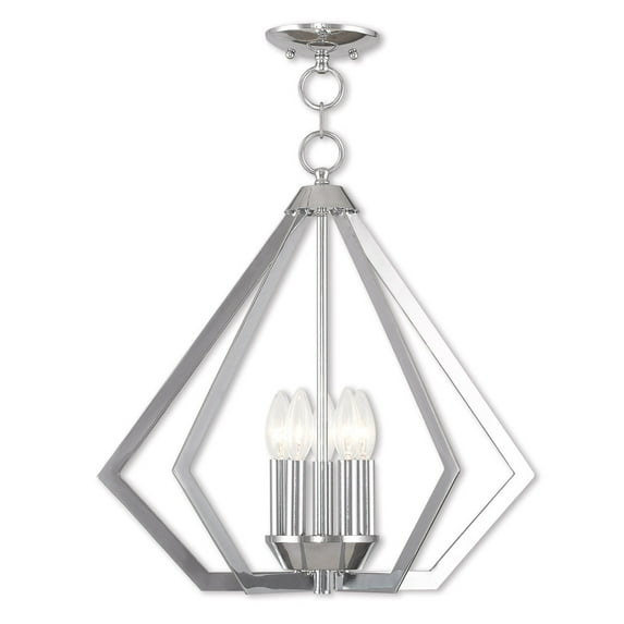 Livex Lighting Prism 5 - Light Chandelier in  Polished Chrome