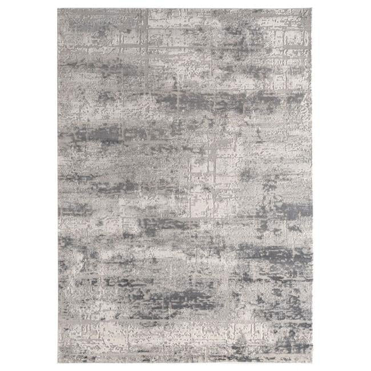 5 ft. 3 in. x 7 ft. 2 in. Cascades Mazama Contemporary & Transitional Rectangle Machine Made Area Rug, Grey