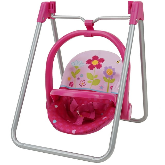 509: Garden Doll 3-in-1 Feed n Swing Combo Play Set - Kids Pretend Play, Converts to Highchair, Swing, & Carrier, Ages 3+