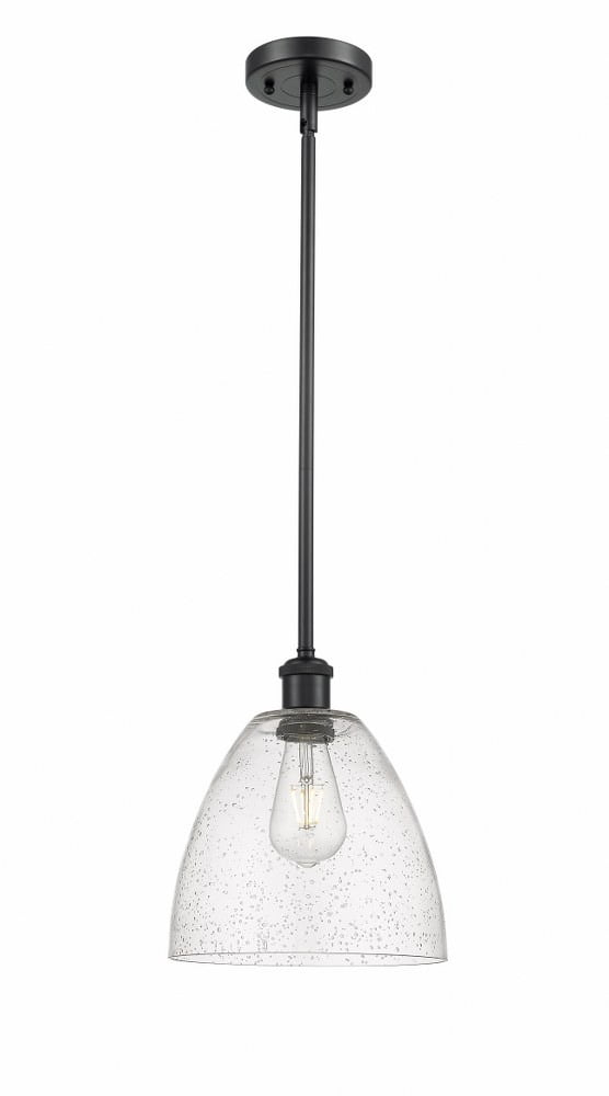 Innovations Lighting Bristol Glass 1 - Light Pendant in  Matte Black