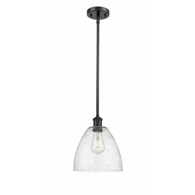 Innovations Lighting Bristol Glass 1 - Light Pendant in  Matte Black