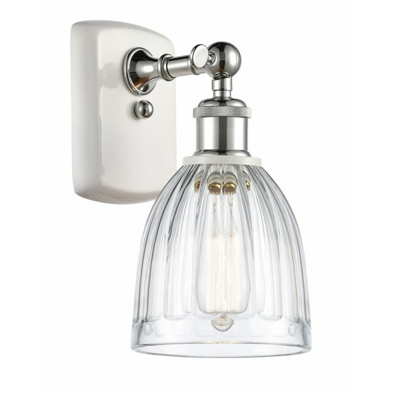 Innovations Lighting Brookfield 1 - Light Sconce in  white/polished chrome