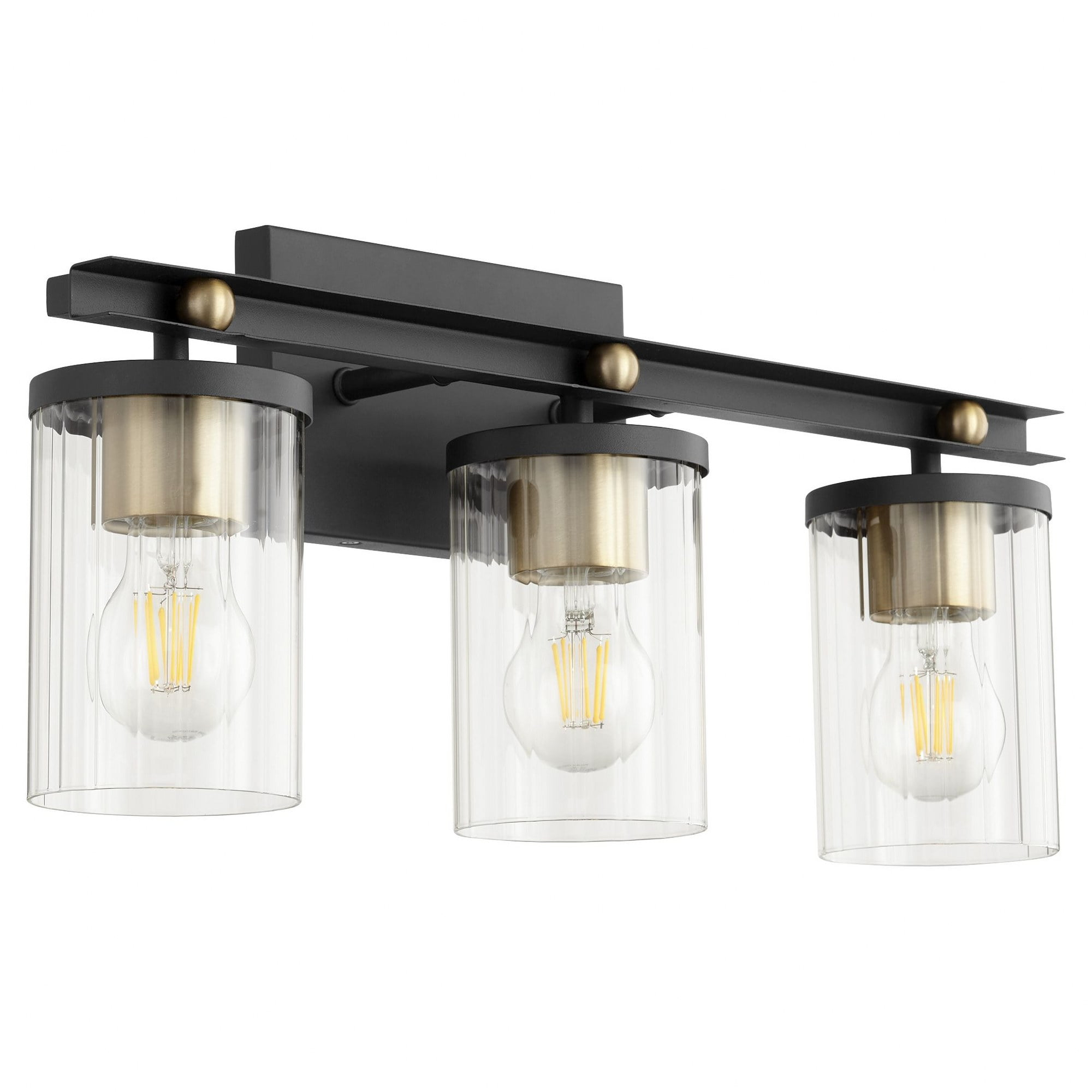529-3-6980-Quorum Lighting-Empire - 3 Light Bath Vanity-8.25 Inches Tall and 20.75 Inches Wide
