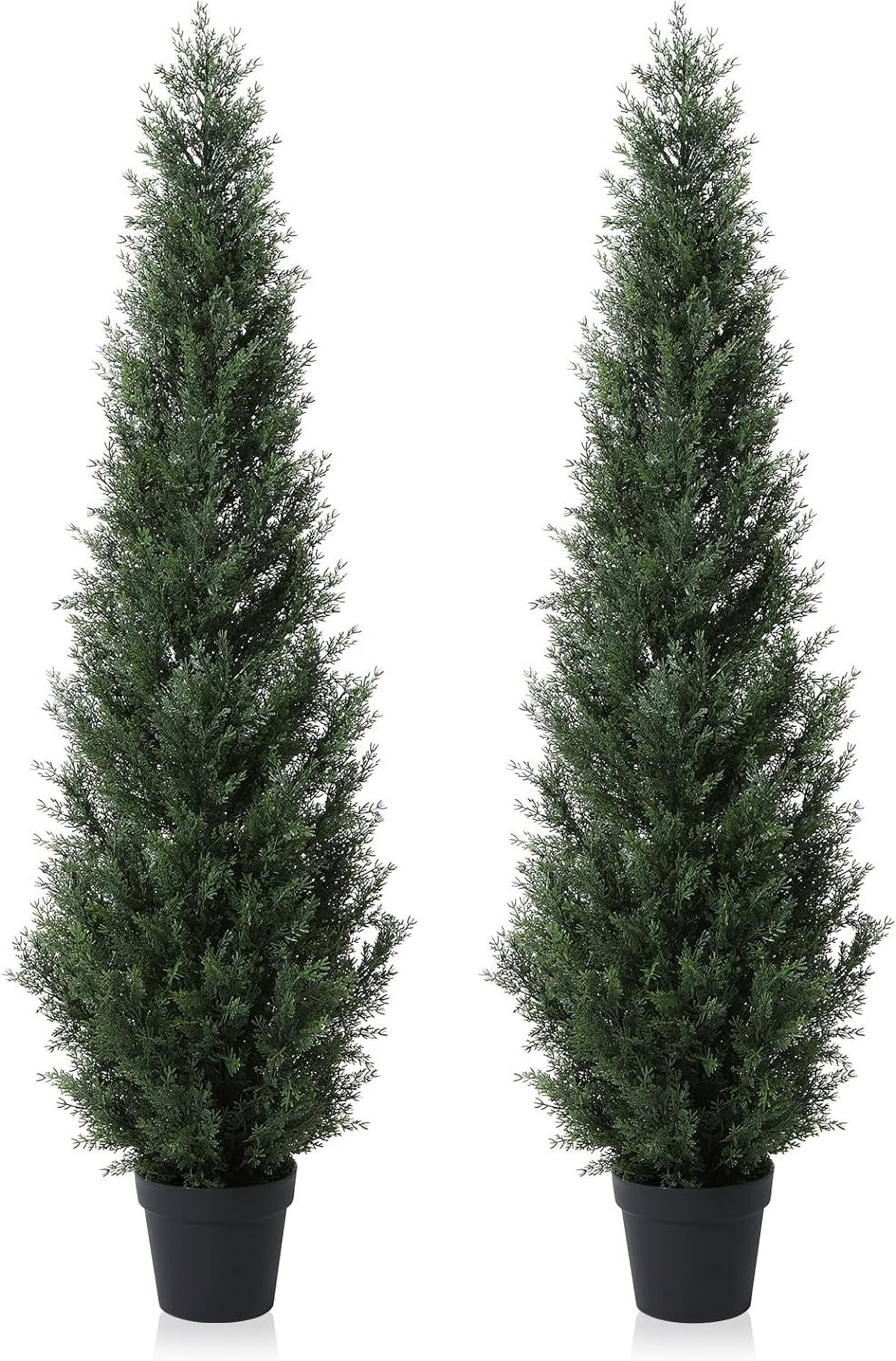 DR.Plazen 2 Pack 33 Leaves  Lifelike Artificial Boston Fern Plants, Premium Faux Greenery for Home Office Porch Decor, Hanging or Pot Display, Indoor/Outdoor Use (Pot Not Included)​