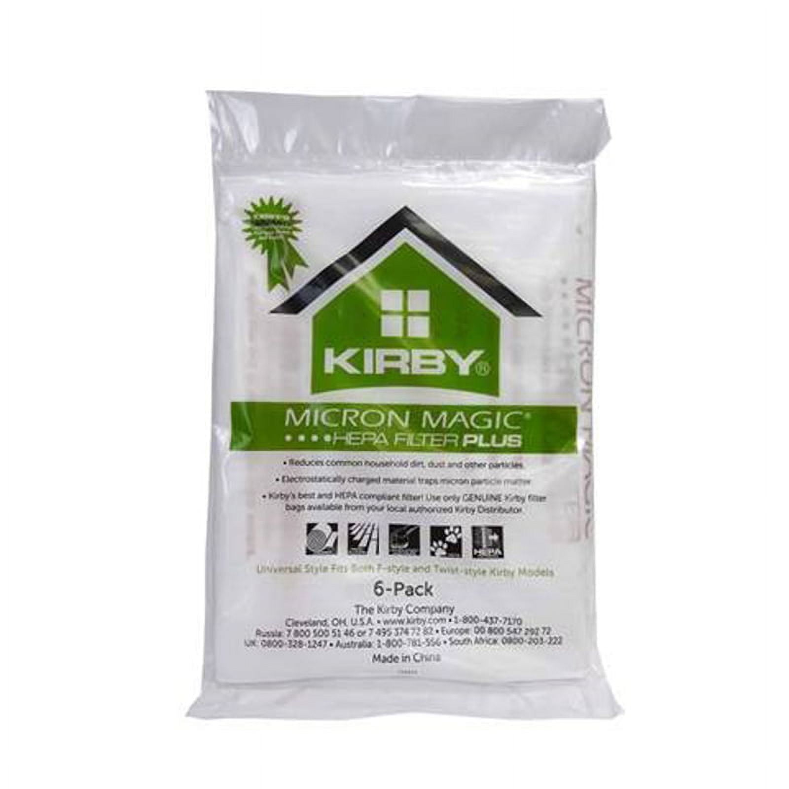 6 Genuine Kirby HEPA Filtration Universal Vacuum Bags Part Number 204814G