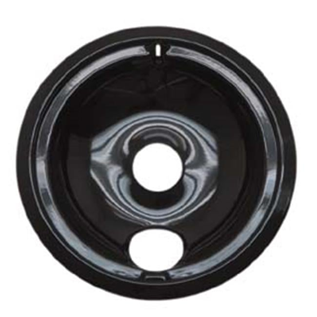 Range Kleen P101 Style A  Small Heavy Duty Black Porcelain Drip Bowl