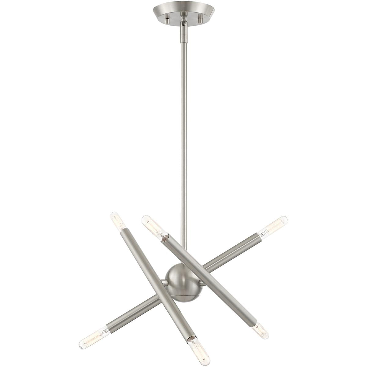 Livex Lighting Soho 6 - Light Chandelier in  Brushed Nickel