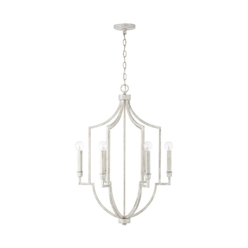 Capital Lighting 538561 Demi 6 Light 22" Wide Chandelier - White