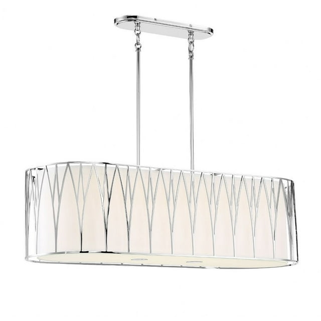 1087-613-L-Minka Lavery-Regal Terrace - 6 Light LED Linear Island Light - 24 inches tall by 41.88 inches wide-Polished Nickel Finish