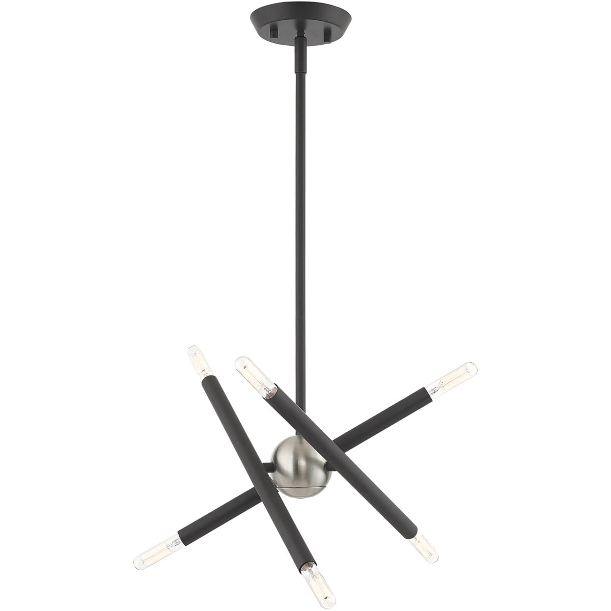 Livex Lighting Soho 6 - Light Chandelier in  Scandinavian Gray