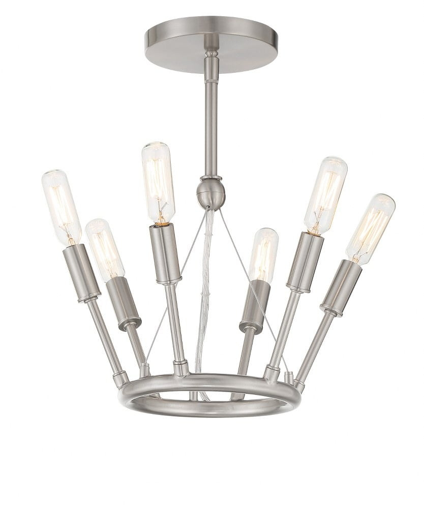 6 Light Semi-Flush Mount George Kovacs Lighting P1686-084