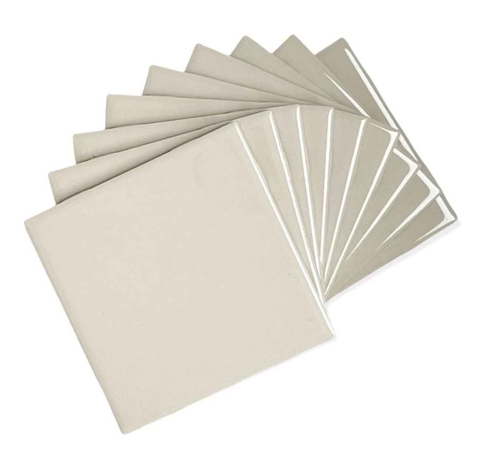 Almond Glossy Ceramic 6x6 Wall Tiles for Bathroom and Kitchen