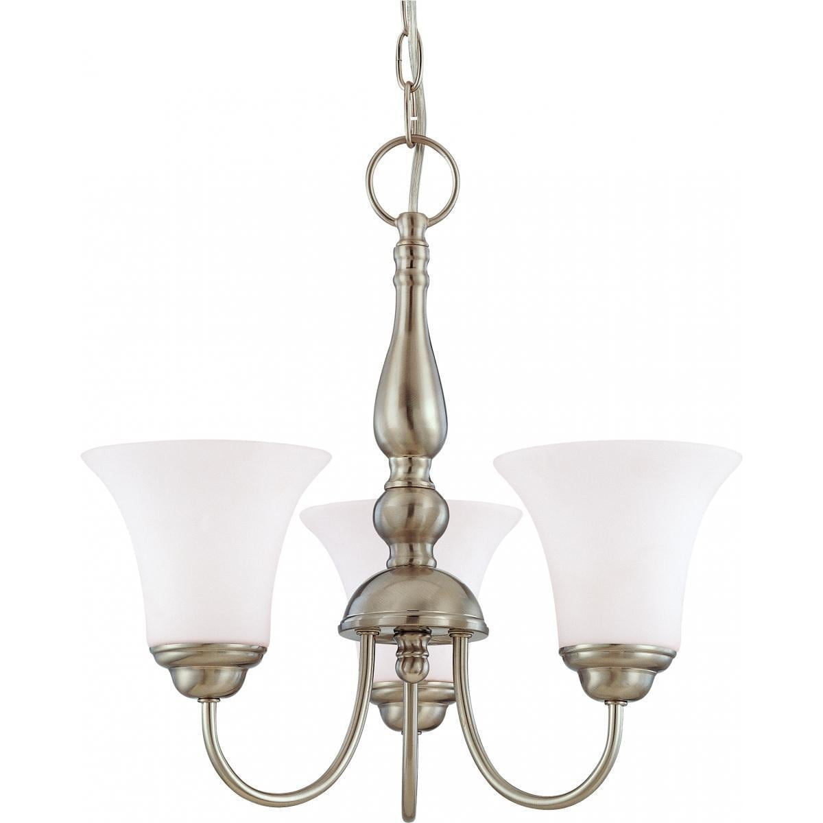 60/1821-Nuvo Lighting-Dupont-Three Light Chandelier-16 Inches Wide by 16.25 Inches High     -Traditional Installation