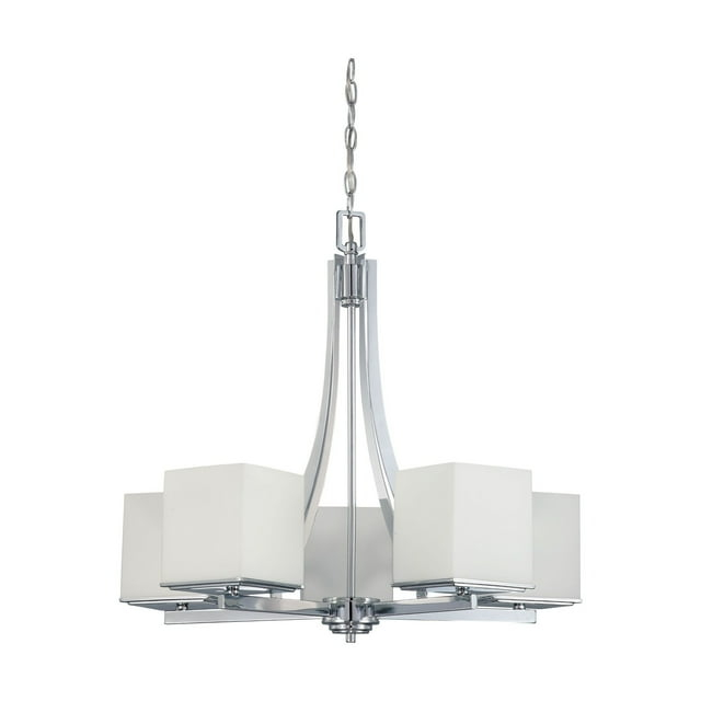 60/4086-Nuvo Lighting-Bento-Five Light Chandelier-25.75 Inches Wide by 24.75 Inches High     -Traditional Installation