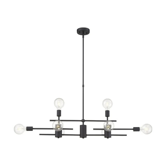 60/6862-Nuvo Lighting-Delphi-8 Light Island-7 Inches Wide by 19 Inches High-Mahogany Bronze Finish