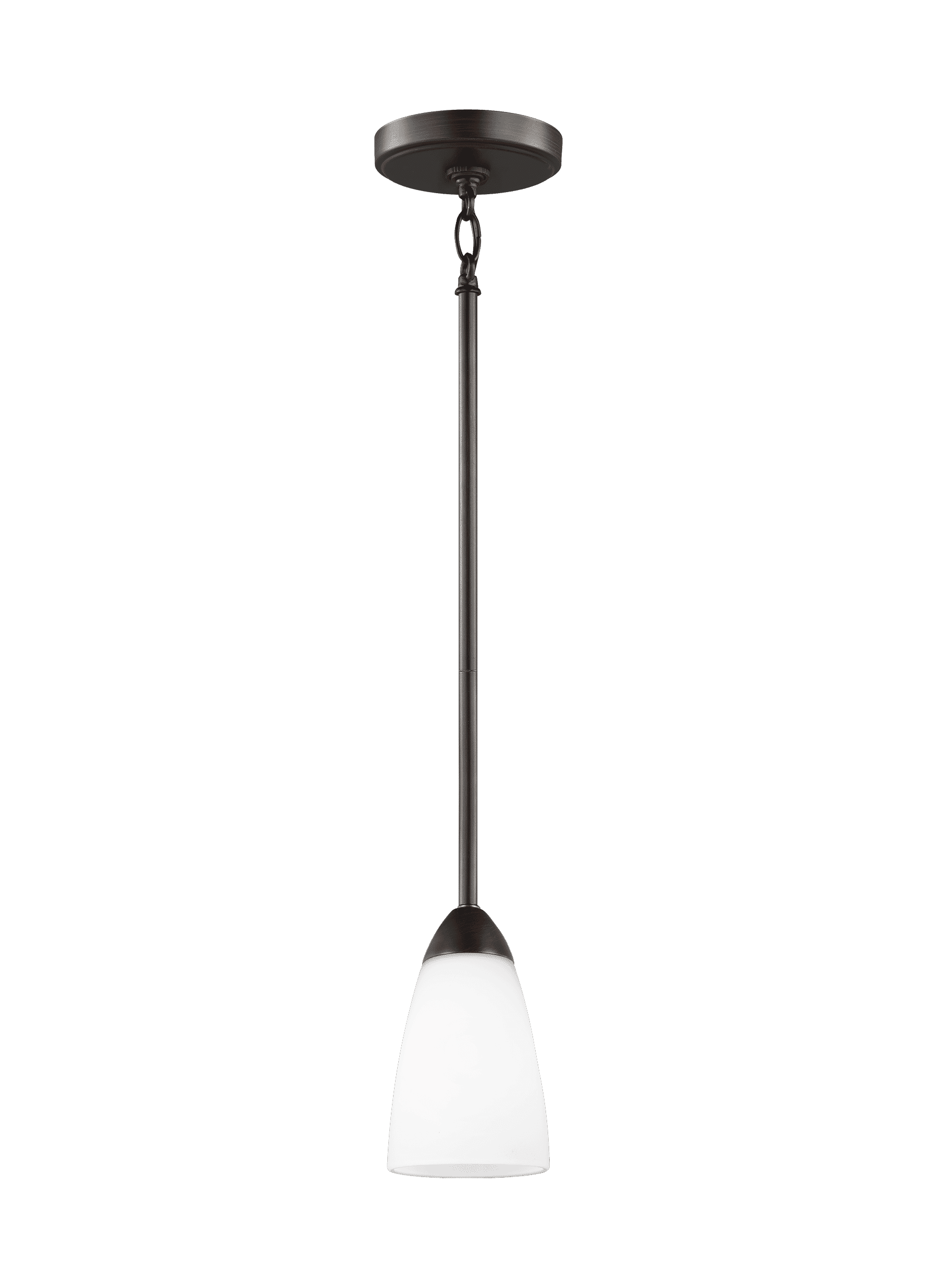 6120201-710-Generation Lighting-Sea Gull Lighting-Seville-One Light Mini Pendant-4 Inch wide by 7 Inch high-Bronze Finish-Incandescent Lamping Type